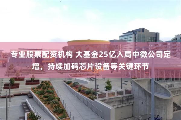 专业股票配资机构 大基金25亿入局中微公司定增，持续加码芯片设备等关键环节